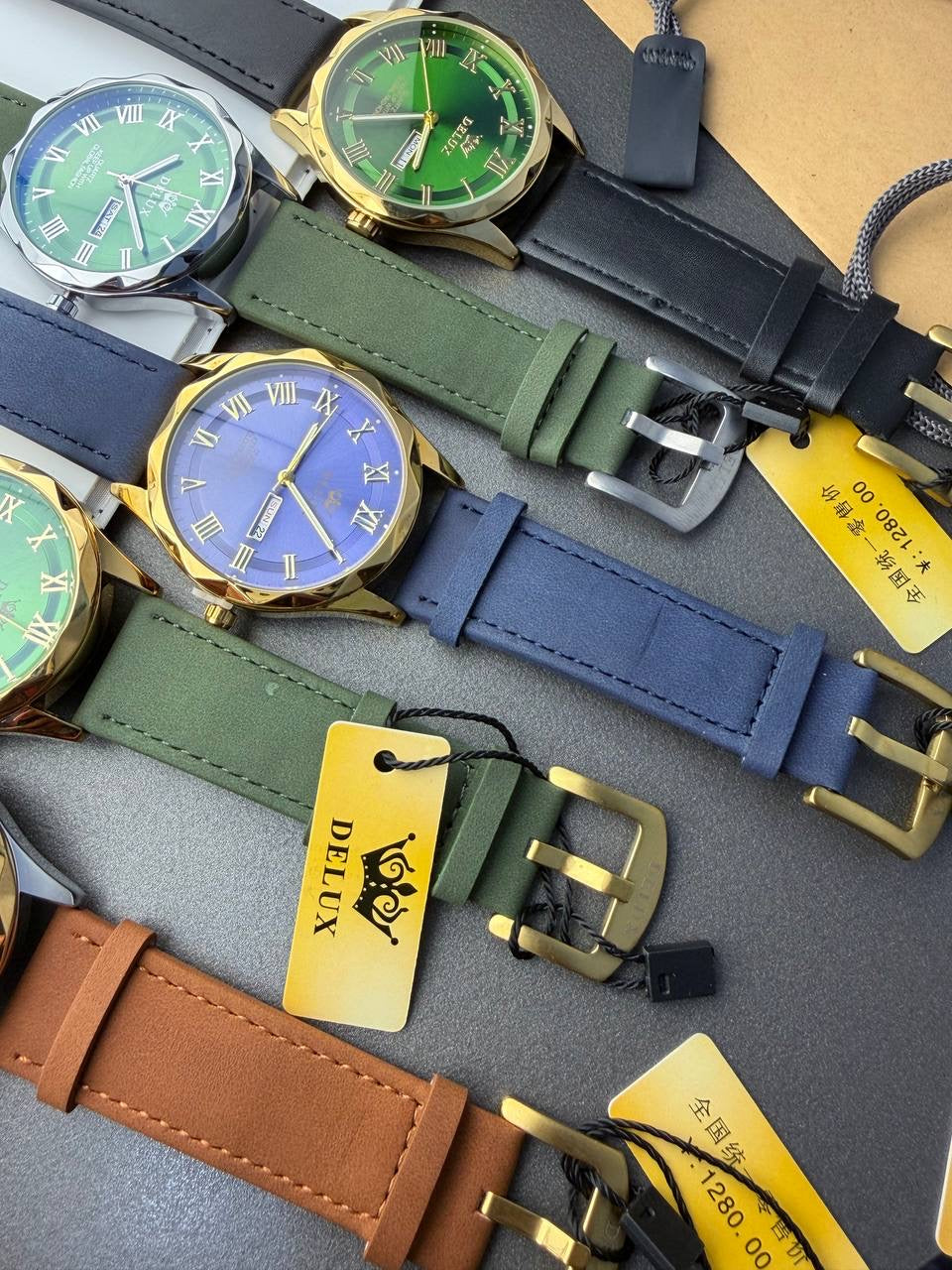 Delux Leather Watch