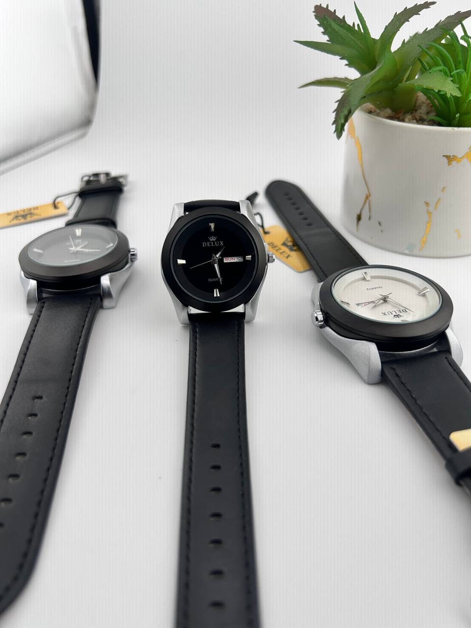 Delux Leather Watch
