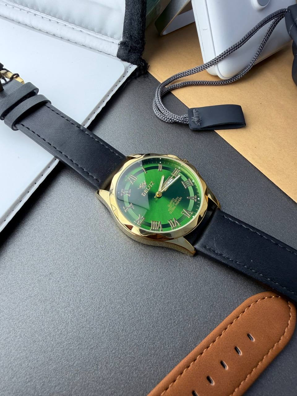 Delux Leather Watch