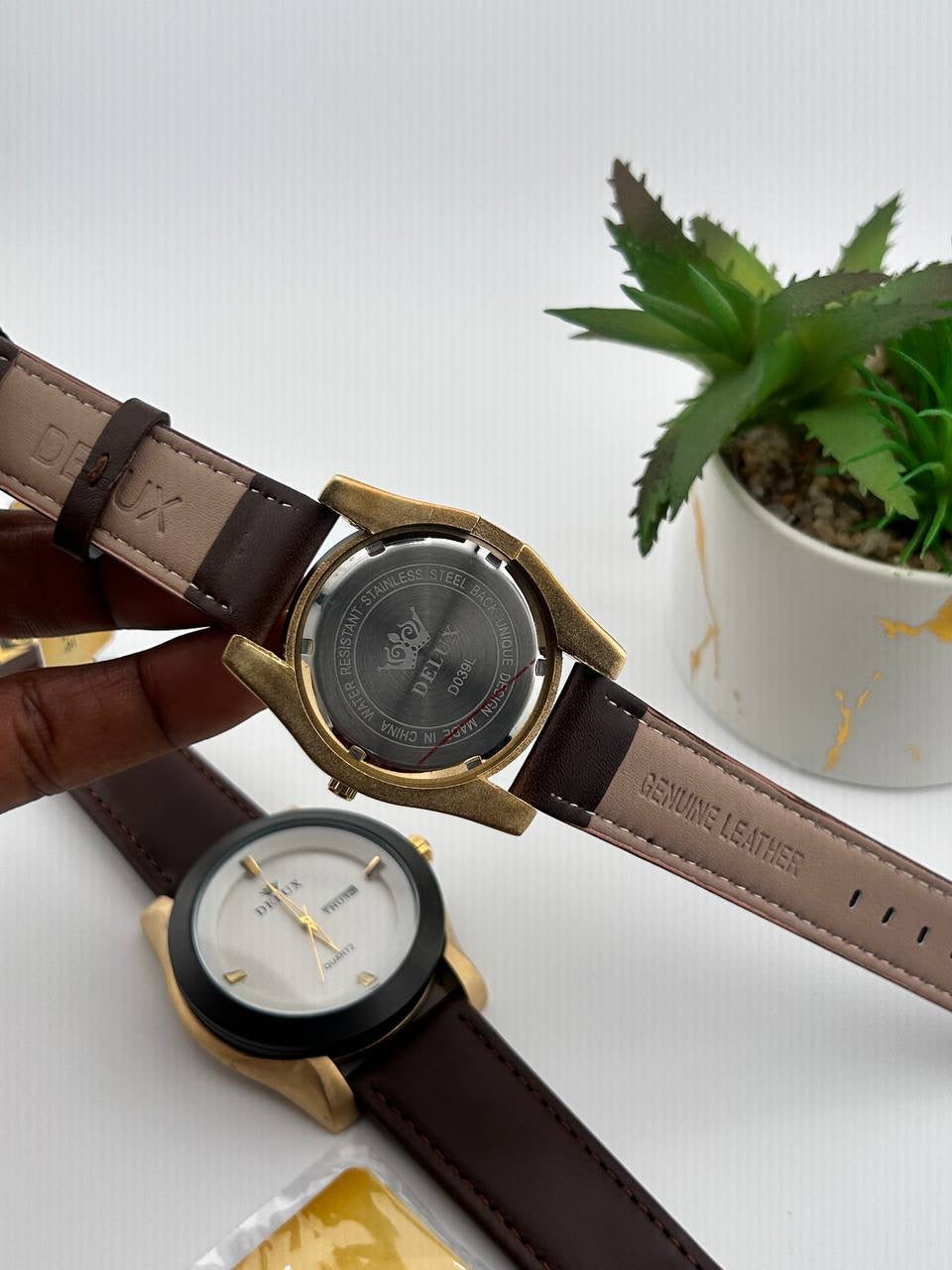 Delux Leather Watch