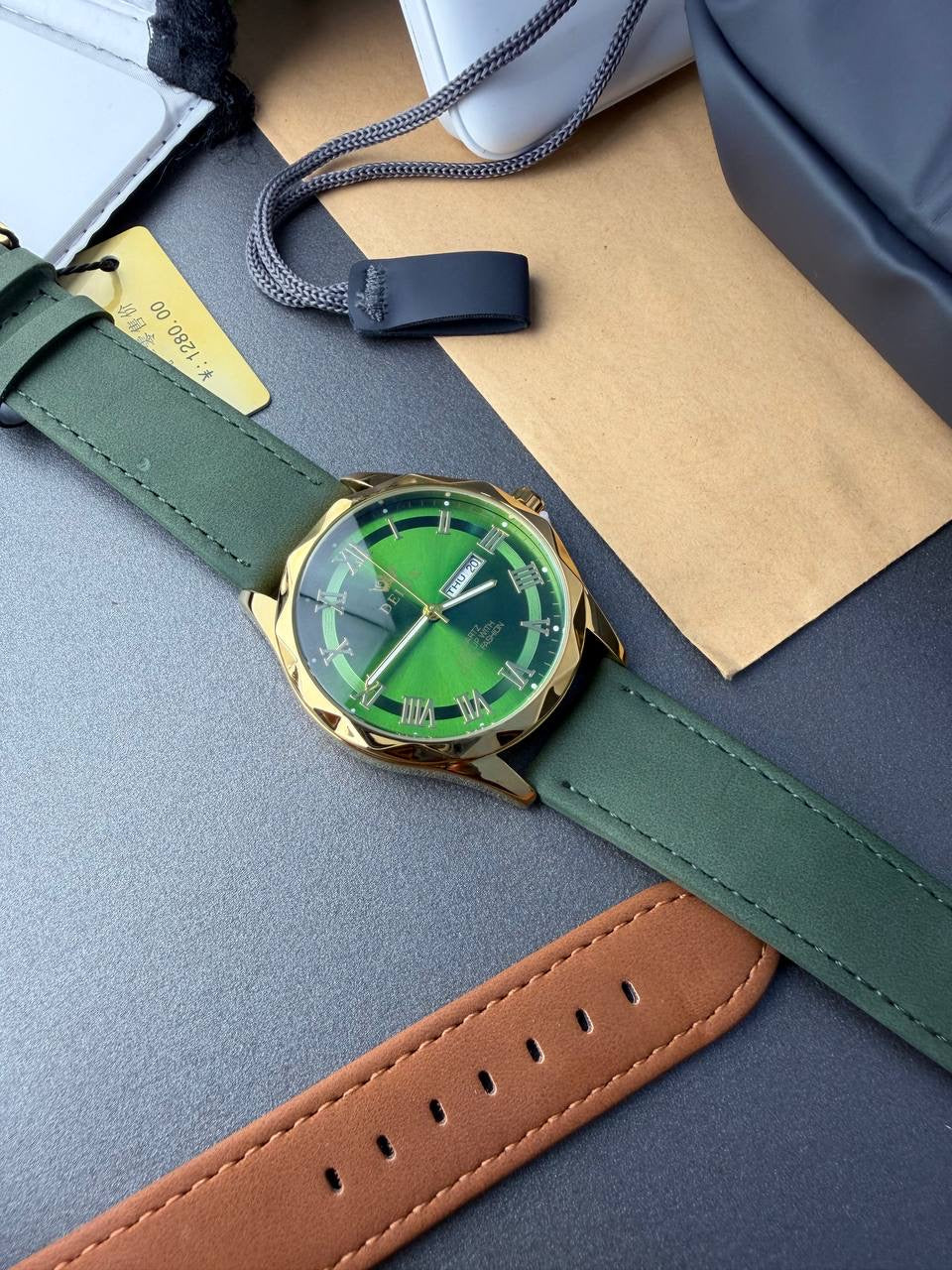 Delux Leather Watch