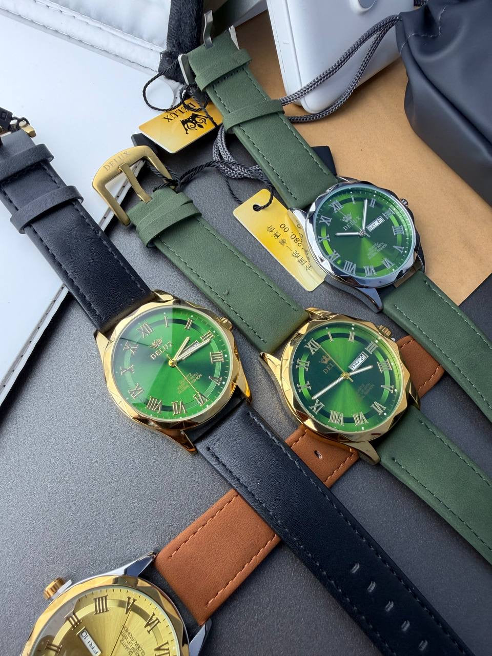 Delux Leather Watch