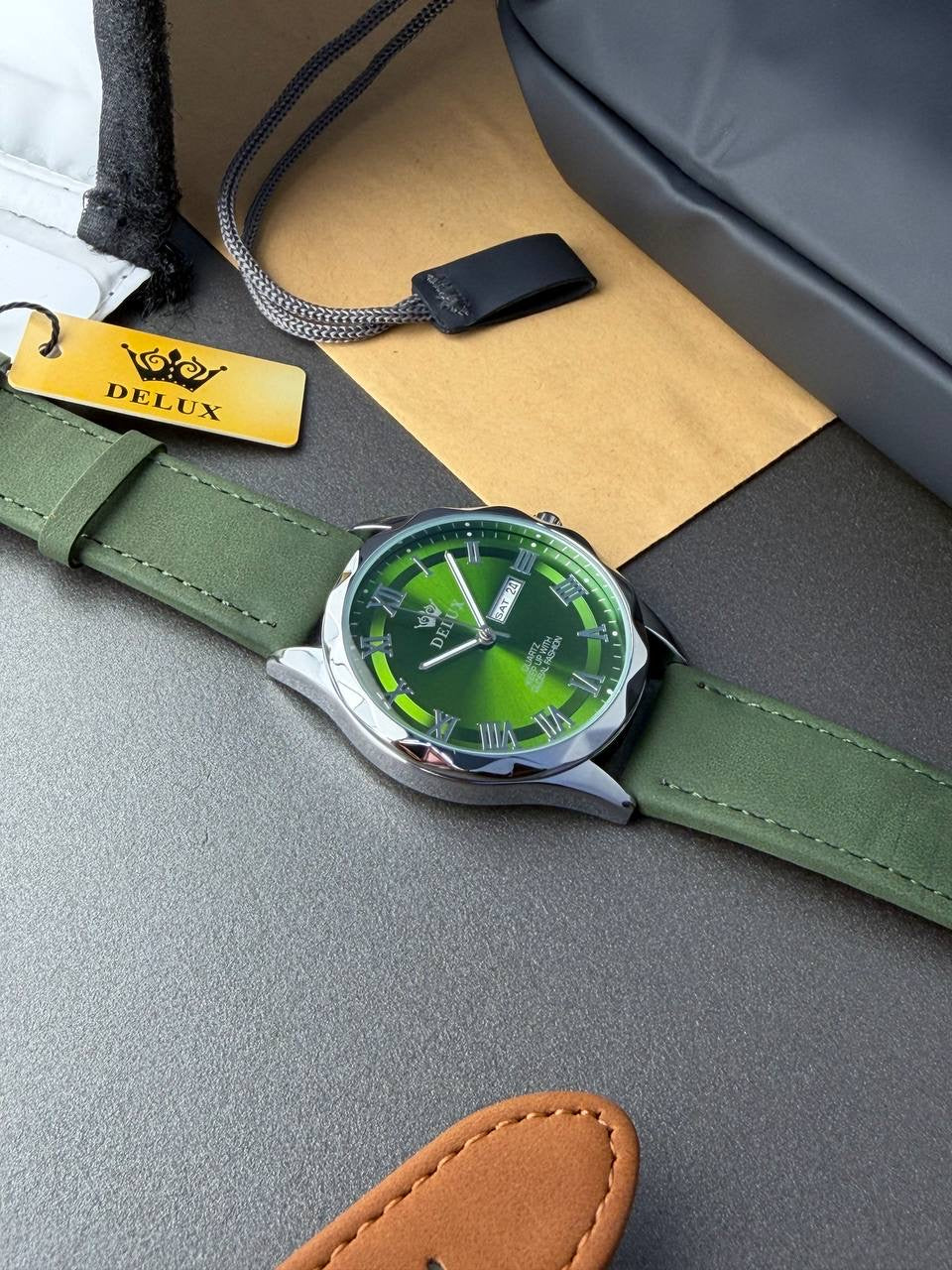Delux Leather Watch